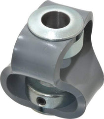 Huco - 5/8" Max Bore Diam, Flexible Flex P Double Loop Coupling - 56mm OD, Polyurethane - Benchmark Tooling