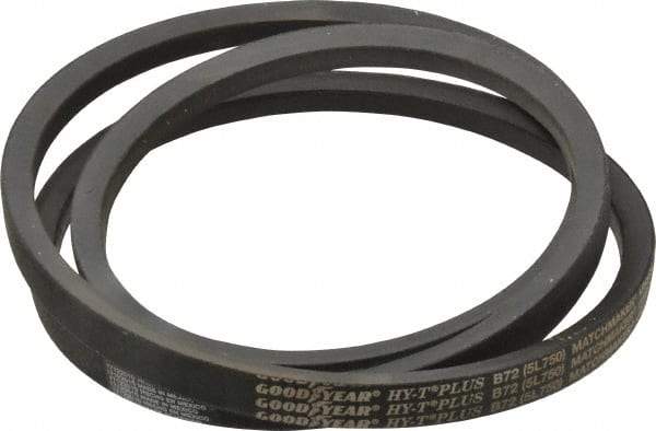 Continental ContiTech - Section B, 75" Outside Length, V-Belt - Wingprene Rubber-Impregnated Fabric, HY-T Matchmaker, No. B72 - Benchmark Tooling