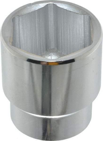 Proto - 1-7/16", 1/2" Drive, Standard Hand Socket - 6 Points, 2-1/8" OAL, Chrome Finish - Benchmark Tooling