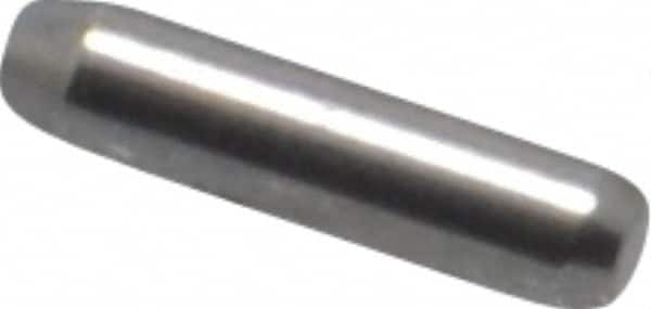 Made in USA - 1/16" Diam x 1/4" Pin Length 416 Stainless Steel Precision Dowel Pin - Passivated Finish, C 36-42 Hardness, 2 Beveled End - Benchmark Tooling