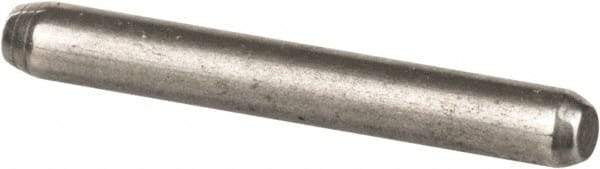 Made in USA - 1/16" Diam x 1/2" Pin Length 416 Stainless Steel Precision Dowel Pin - Passivated Finish, C 36-42 Hardness, 2 Beveled End - Benchmark Tooling