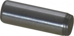 Made in USA - 1/8" Diam x 3/8" Pin Length 416 Stainless Steel Precision Dowel Pin - Passivated Finish, C 36-42 Hardness, 2 Beveled End - Benchmark Tooling