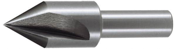 Keo - 2" Head Diam, 3/4" Shank Diam, 3 Flute 82° High Speed Steel Countersink - Bright Finish, 3-1/4" OAL, Single End, Straight Shank, Right Hand Cut - Benchmark Tooling