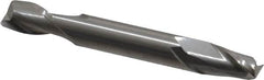 Hertel - 5/16", 1/2" LOC, 5/16" Shank Diam, 2-1/2" OAL, 2 Flute, Solid Carbide Square End Mill - Double End, Uncoated, Spiral Flute, 30° Helix, Centercutting, Right Hand Cut - Benchmark Tooling
