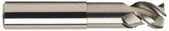 OSG - 5/8", 5/8" LOC, 5/8" Shank Diam, 6" OAL, 3 Flute, Solid Carbide Square End Mill - Single End, Uncoated, Spiral Flute, 45° Helix, Right Hand Cut, Right Hand Flute, Series 2048 - Benchmark Tooling