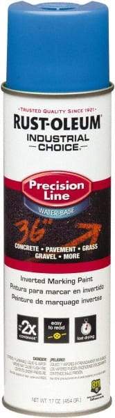 Rust-Oleum - 17 fl oz Blue Marking Paint - Water-Based Formula - Benchmark Tooling
