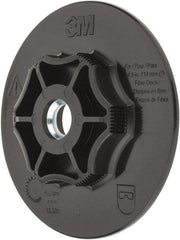 3M - 4-1/2" Diam Quick-Change Disc Backing Pad - Hard Density, 13,300 RPM, TN Compatible - Benchmark Tooling