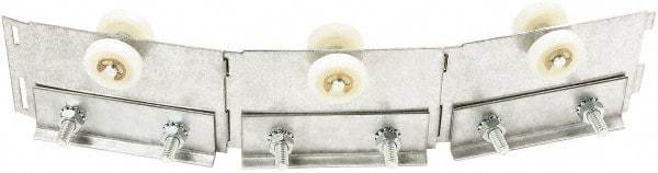 Steiner - 1' Long Galvanized Steel Dock Strip Door Strip Door Trolley - Use with Track & Roller Track - Benchmark Tooling