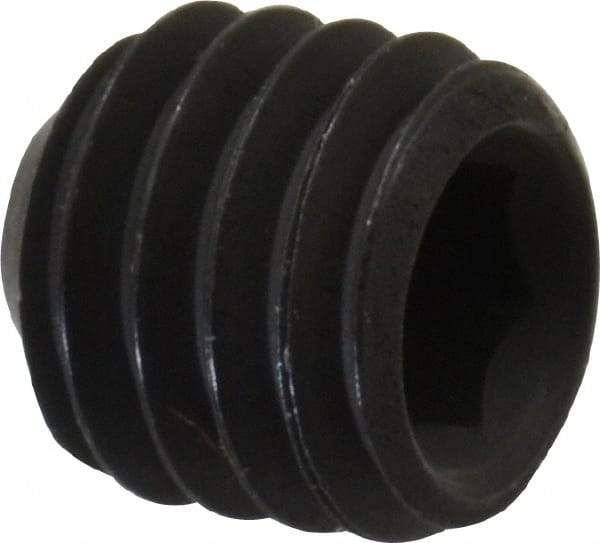 Value Collection - #10-32 UNF, 3/16" OAL, Cup Point Set Screw - Grade 8 Steel, 3/32" Key - Benchmark Tooling