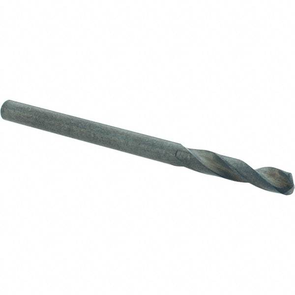 Guhring - 3.15mm 130° Spiral Flute Cobalt Screw Machine Drill Bit - Oxide Finish, Right Hand Cut, 18mm Flute Length, 49mm OAL, Standard Point, Straight Shank - Benchmark Tooling