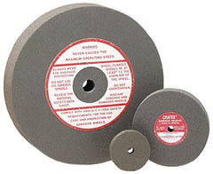 Cratex - 4" Diam x 1/2" Hole x 1/4" Thick, Surface Grinding Wheel - Silicon Carbide, Fine Grade, 5,250 Max RPM, Rubber Bond, No Recess - Benchmark Tooling