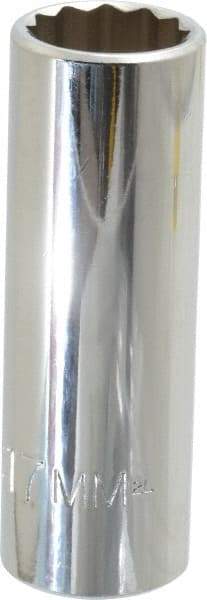 Proto - 3/8" Drive, Deep Hand Socket - 12 Points, 2-3/4" OAL, Chrome Finish - Benchmark Tooling