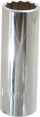 Proto - 3/8" Drive, Deep Hand Socket - 12 Points, 2-3/4" OAL, Chrome Finish - Benchmark Tooling