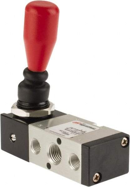 ARO/Ingersoll-Rand - Manually Operated Valves Valve Type: Hand Lever Actuator Type: Lever/Spring All Ports Blocked - Benchmark Tooling