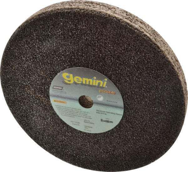 Norton - 8" Diam x 5/8" Hole x 1" Thick, P Hardness, 16 Grit Surface Grinding Wheel - Aluminum Oxide, Type 1, Very Coarse Grade, 6,000 Max RPM, No Recess - Benchmark Tooling