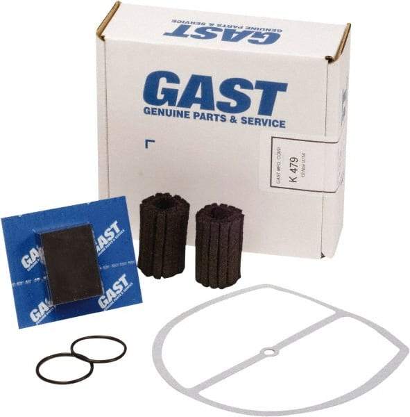 Gast - 9 Piece Air Compressor Repair Kit - For Use with Gast 0823/1023 Oil-Less "Q" Models with Internal Filtration - Benchmark Tooling