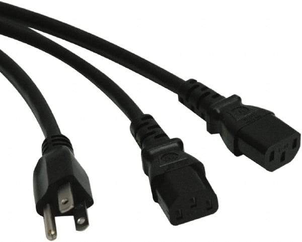 Tripp-Lite - 6' Long, NEMA 5-15P/IEC-320-C-13 Computer Cable - Black, Female, Male - Benchmark Tooling