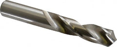 Hertel - 5/8" 118° High Speed Steel Screw Machine Drill Bit - Bright Finish, Right Hand Cut, 2-3/4" Flute Length, 4-1/4" OAL - Benchmark Tooling