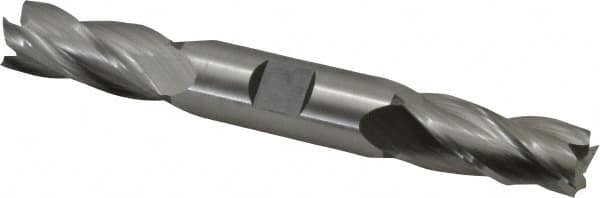 Hertel - 18mm, 1-5/8" LOC, 3/4" Shank Diam, 5-5/8" OAL, 4 Flute, High Speed Steel Square End Mill - Double End, Uncoated - Benchmark Tooling