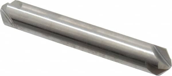 Hertel - 3/8" Head Diam, 3/8" Shank Diam, 4 Flute 100° High Speed Steel Countersink - Benchmark Tooling