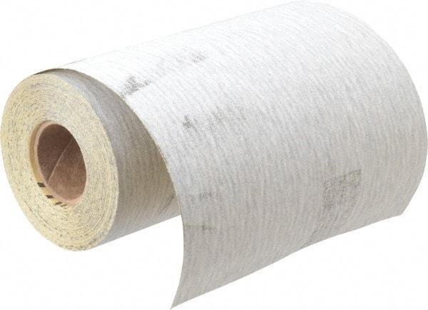3M - 220 Grit, Silicon Carbide Adhesive Backed Sanding Sheets - Sandpaper Roll, 4-1/2" x 10 Yds., Very Fine Grade, A Weighted Backing - Benchmark Tooling