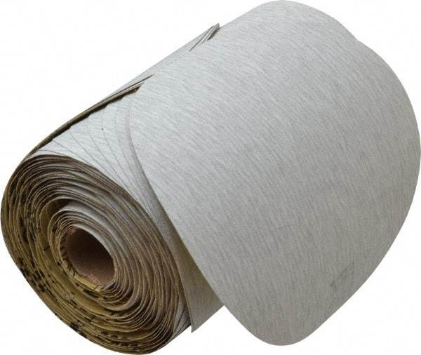 3M - 6" Diam, 220 Grit Silicon Carbide Adhesive PSA Disc - Very Fine Grade, Gray, A Weighted Backing, Flexible, Use with Random Orbital Sanders - Benchmark Tooling