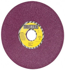 Tru-Maxx - 8" Diam x 1-1/4" Hole x 1/4" Thick, J Hardness, 46 Grit Surface Grinding Wheel - Aluminum Oxide, Type 1, Coarse Grade, 3,600 Max RPM, No Recess - Benchmark Tooling