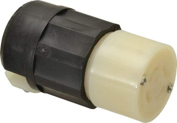 Leviton - 125/250 VAC, 20 Amp, L14-20R Configuration, Industrial Grade, Self Grounding Connector - 1 Phase, 3 Poles, 0.595 to 0.895 Inch Cord Diameter - Benchmark Tooling