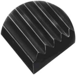 Wearwell - 150 Ft. Long x 2 Ft. Wide, Vinyl Surface, Ribbed Entrance Matting - 1/8 Inch Thick, Indoor, Vinyl, Black, Series 381 - Benchmark Tooling