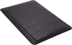 Wearwell - 3' Long x 2' Wide, Dry Environment, Anti-Fatigue Matting - Black, Vinyl with Nitrile Blend Base, Beveled on 4 Sides - Benchmark Tooling