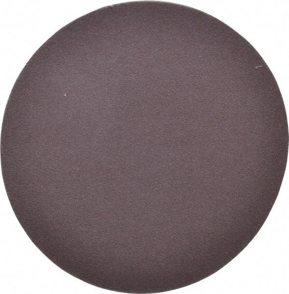 Norton - 5" Diam, 120 Grit Aluminum Oxide Adhesive PSA Disc - Medium Grade, Maroon, X Weighted Backing, Flexible - Benchmark Tooling