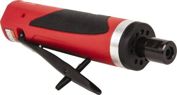 Sioux Tools - 1/4" Collet, Straight Handle, Straight Air Die Grinder - 18,000 RPM, Front Exhaust, 29.67 CFM, 1 hp, 6.21 bar, 1/4 NPT - Benchmark Tooling