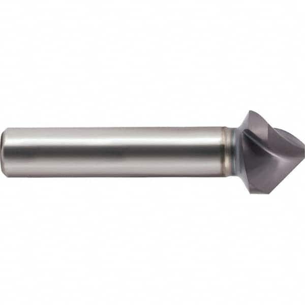 Guhring - 10.4mm Head Diam, 6mm Shank Diam, 3-Flute 90° Cobalt Countersink - Benchmark Tooling