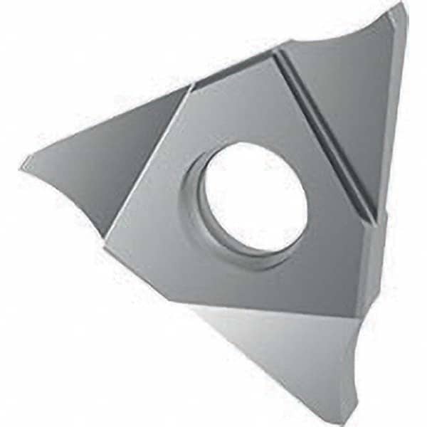 Grooving Insert: GE 30504, Solid Carbide Uncoated, Neutral, 0.75 mm Cutting Width, 1.5 mm Max Depth
