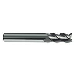 12mm Dia. - 83mm OAL - 45° Helix Bright Carbide End Mill - 3 FL - Benchmark Tooling