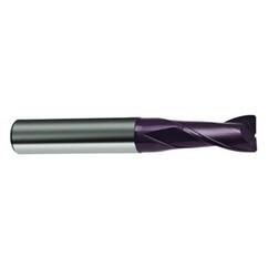 16mm Dia. x 92mm Overall Length 2-Flute Square End Solid Carbide SE End Mill-Round Shank-Center Cut-Firex - Benchmark Tooling