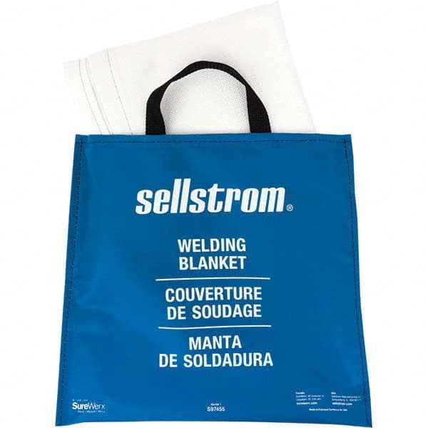 Sellstrom - Welding Blankets, Curtains & Rolls Type: Welding Blanket Color: White - Benchmark Tooling