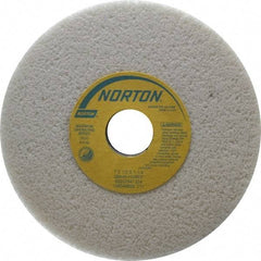 Norton - 7" Diam x 1-1/4" Hole x 1/2" Thick, H Hardness, 46 Grit Surface Grinding Wheel - Aluminum Oxide, Type 1, Coarse Grade, 3,600 Max RPM, Vitrified Bond, No Recess - Benchmark Tooling