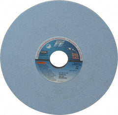 Norton - 8" Diam x 1-1/4" Hole x 1/2" Thick, I Hardness, 60 Grit Surface Grinding Wheel - Ceramic, Type 1, Medium Grade, 3,600 Max RPM, Vitrified Bond, No Recess - Benchmark Tooling