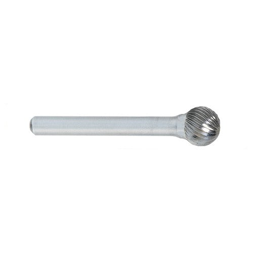 SD-1 -1/4 × 1/4 LOC × 1/4 Shank × 2 OAL Ball Shape Carbide Medium Right Hand Spiral Burr - Benchmark Tooling
