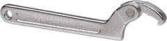 Paramount - 3/4" to 2" Capacity, Adjustable Pin Spanner Wrench - 6-3/8" OAL, 1/8" Hook Pin Height - Benchmark Tooling