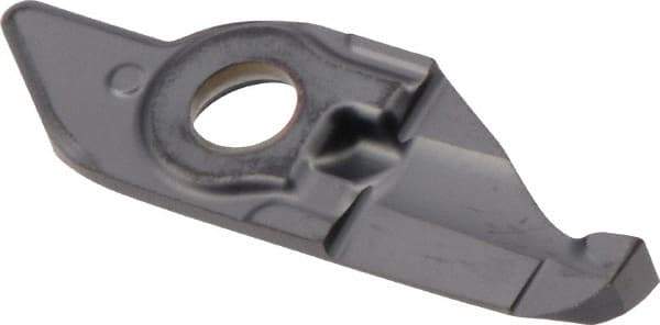 Iscar - 10250020MIFR Grade IC908, 2.5mm Cutting Width Carbide Grooving Insert - 9mm Max Depth of Cut, Neutral, 0.2mm Corner Radius, TiAlN Finish - Benchmark Tooling
