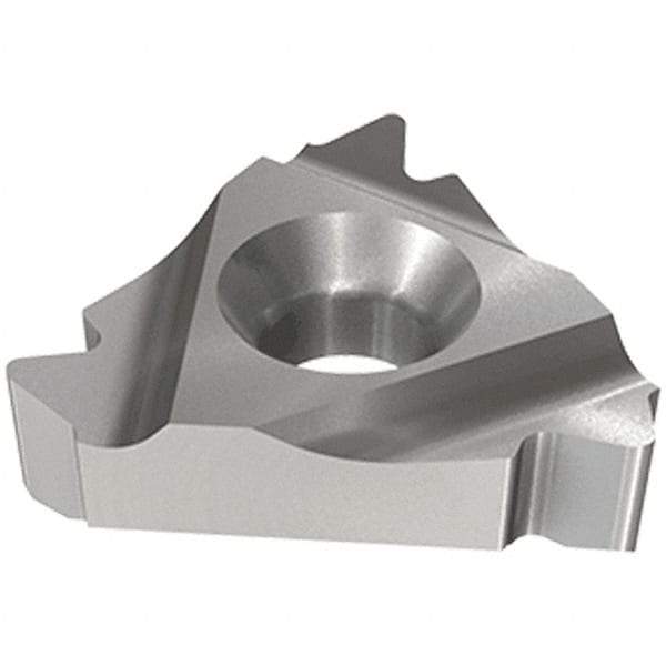 Iscar - 27IR Internal Right Hand 4 API Laydown Threading Insert - Grade IC250, TiCN/TiN Coated Carbide, 15.88mm Inscribed Circle - Benchmark Tooling