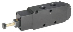 Parker - 1/2" NPT Port, Single Solenoid, 2 Position Valveless Coil, Aluminum Solenoid Valve - Normally Open Through Ports 1 & 2, 145 Max PSI, Buna-N Seal - Benchmark Tooling