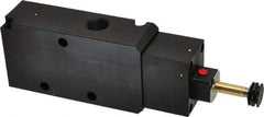 Parker - 1/2" NPT Port, Single Solenoid, 3 Way, Valveless Coil, Aluminum Solenoid Valve - Normally Closed, 145 Max PSI, Buna-N Seal - Benchmark Tooling