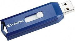 Verbatim - 4GB Blue Flash Drive - Use with Windows 2000, Windows XP, Vista, Windows 7, Mac OS 9.x or higher, Linux Kernel 2.6x or higher - Benchmark Tooling