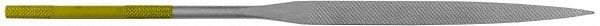 PFERD - 7" Needle Precision Swiss Pattern Flat File - Double Cut, Round Handle - Benchmark Tooling