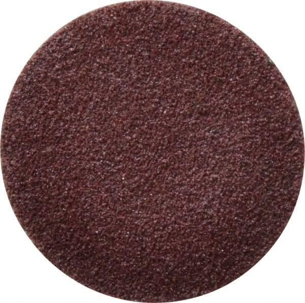 Tru-Maxx - 2" Disc Diam, 60 Grit, Aluminum Oxide Quick Change Disc - Type S Attaching System, Coated, Maroon, Medium Grade - Benchmark Tooling