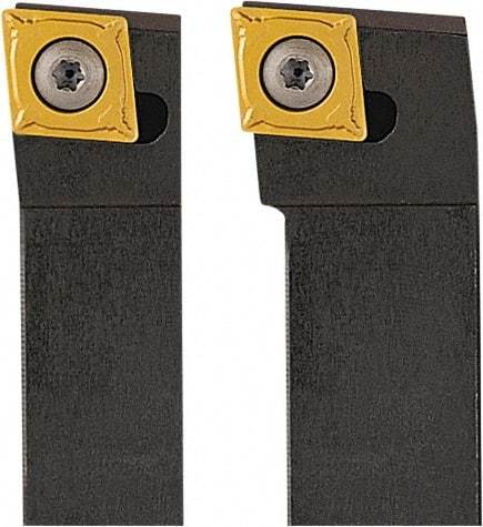 Seco - SCLC, Right Hand Cut, 95° Lead Angle, 16mm Shank Height x 16mm Shank Width, Neutral Rake Indexable Turning Toolholder - 100mm OAL, CC..09T3.. Insert Compatibility, Series Screw Lock - Benchmark Tooling