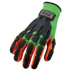 920 S Lime Impact-Reducing Gloves Nitrile-Dipped Dorsal - Benchmark Tooling